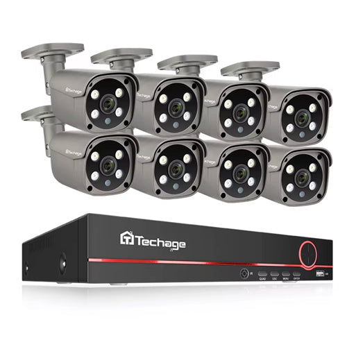Lot 8 Caméras 4k Ultra HD Professionnel Extérieur